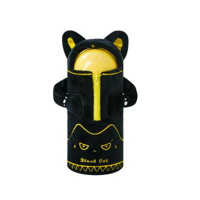 China Wholesale Fashion 2022 NBX Wholesale Cute Girls Shape Fur Pencil Bag School Cat PlushPencil Case With Small Animal Backpack for sale