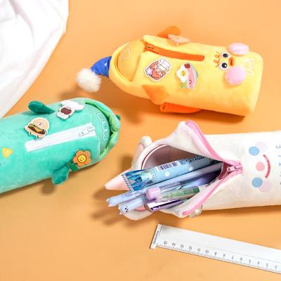 China Fashion\Newmebox Plush Pencil Bag Plush Pencil Bag Student Large Capacity Warm Position Pencil Case Comfortable\Durable Cute Rabbit Girl for sale