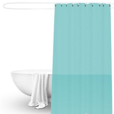 China Sustainable OEM/ODM New Blue Shower Curtains Wholesale Bath Curtain Shower Curtain And Bathroom Set Custom Logo for sale