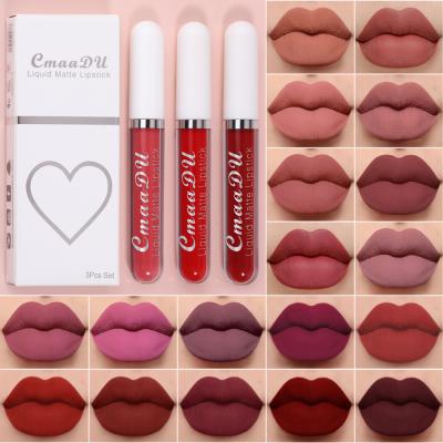 China New Private Label Waterproof Matte Liquid Lipstick Set Lip Gloss With Lip Liner Set for sale