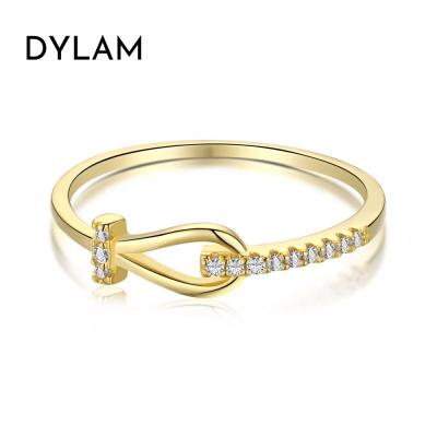 China Fashionable Simple Twist Women's S925 Dylam Personality Irregular Shape Ring Hollow Ring Sterling Silver Ring Set Simple Twist Chain For Women for sale