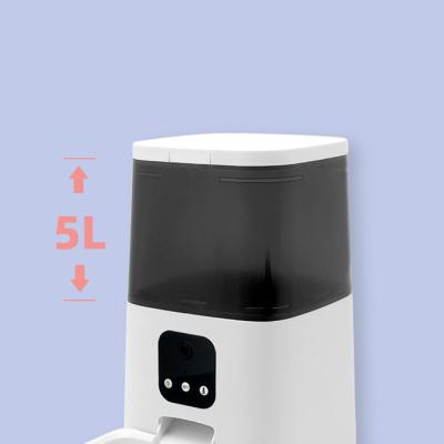 China Wholesale HD 1080P Auto Camera Wifi/APP Control Automatic 5L Smart Pet Feeder For Cat Dog Feeding for sale