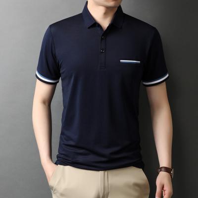 China European and American style border men's fashion polo short-sleeved men's clothing Anti-wrinkle cheap wholesale for sale