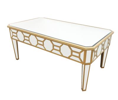 China Mirror Material Eco-friendly Contemporary Luxury Modern Coffee Table Solid Wood Coffee Tables Living Room Furniture for sale