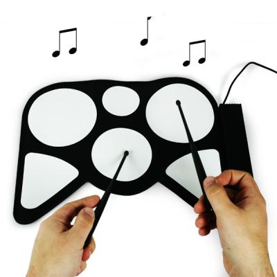 China Roll Up MIDI Electronic Drum Portable Digital Drum HiFing Silicone Guangdong, China for sale