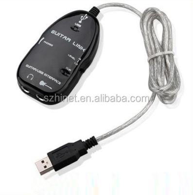 Chine White Easy Plug and Play Guitar Link to USB Interface Cable for MAC/PC MP3 Recording à vendre