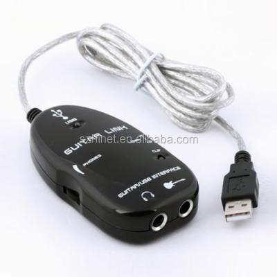 Chine Big sale Black Easy Plug and Play Guitar Link to USB Interface Cable for PC and Video Recording à vendre