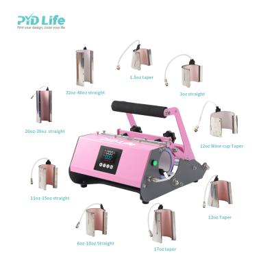 China PYD Life Retail New Product 1.5oz 3oz 30oz 40oz 9 IN 1 30 oz Free Air Shipping USA Air Shipping Sublimation Tumbler Mug Press Heat Press Machine for sale