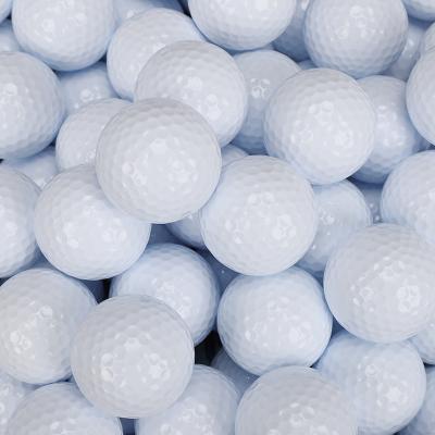 China Custom Practice Logo 2 Layers Outdoor & Indoor Training Standard Golf Practice Balls for sale