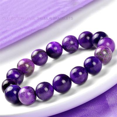 China Promote Blood Circulation and Increase Vitality Natural Crystal Collection Lavulite Sugilite Bangle Stone Bracelet Royal Purple Female Jewelry for sale