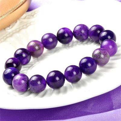 China Promote Blood Circulation and Increase Vitality Natural Crystal Collection Lavulite Sugilite Bangle Stone Bracelet Royal Purple Female Jewelry for sale