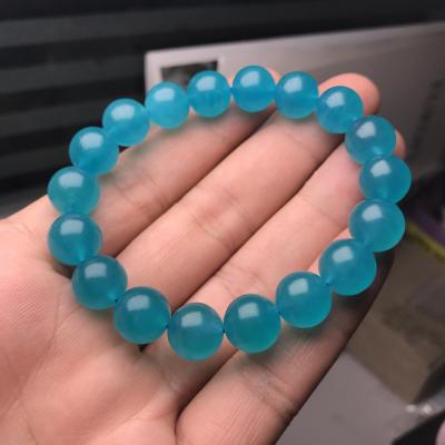 China Cute Natural Handmade Wholesale Ice Amazonite Jewelry DIY Bracelet Amazon Stone Bracelet for sale