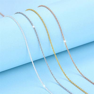 China FASHIONABLE Chain Sterling Silver Gold Plated Bar Chain Good Quality for sale