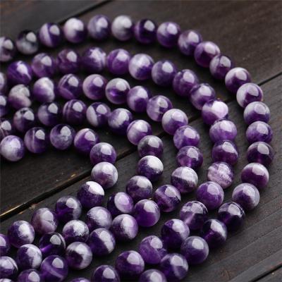 China BOHEMIA Natural Crystal Dreamy Amethyst Loose Bead DIY Half Hand Beaded Bracelet Necklace Jewelry Wholesale for sale