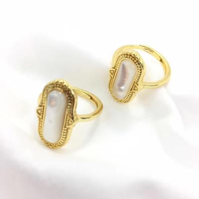 China Wholesale Cheapest Jewelry Gemstone Gold Wedding Rings Adjustable Turquoise For Export for sale