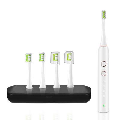 China Food Grade Battery Operated Toothbrush Head Adult Rechargeable Waterproof Ipx7 Teeth Whitening Sonic Electric Toothbrush for sale