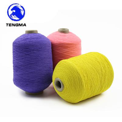 China High Tensile Spun Core Yarn Production 120# 140# Colored Latex Rubber Yarn For Socks for sale