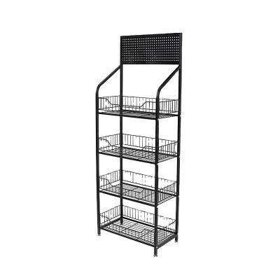 China Easy installation Convenience Store Shelves 30 Kg Each Layer Retail Display Racks For Store for sale