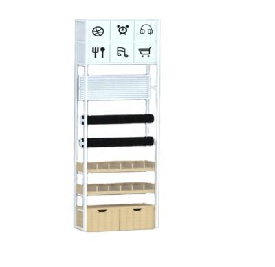 China Easy installation Metal Rack Showing Shelf Store Shelves Shop Display Shelving for sale