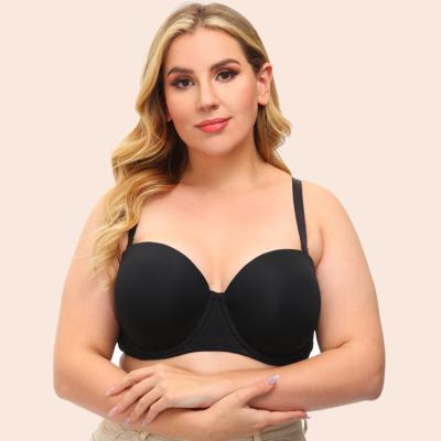 China Wholesale new super QUICK DRY size bra strapless steel ring bra gather simple and comfortable lace plus size bra for sale