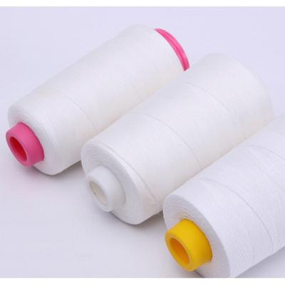 China High Tenacity Cotton 402 sewing machine line 3000 yards white bottom line knitting computer flat sewing clothes cotton line for sale