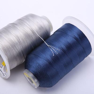 China High Tenacity 150D Polyester 3 strands 80# garment shoe leather sewing mercerized high strength polyester thread for sale