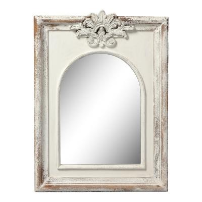 China Minimalist Distressed Rectangle Shape Decorative Wooden Bathroom Wall Mirror - Buy Wall Mirror, Living Room Bathroom Mirror, Decorative Mirror for sale