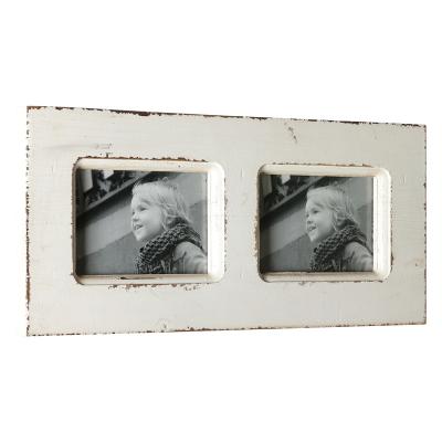 China Trendy Vintage Picture Wall Hanging Customize Wooden Table Photo Frame 2 Photo Underline For Home Decoration for sale