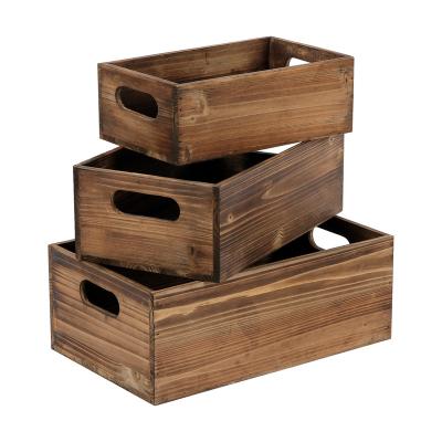 China Wooden Crates Tray Decor Accessory Hot Selling Ottoman Coffee Table Quality Paulownia Shallow Height Tray Rustic Home Decor Europe for sale