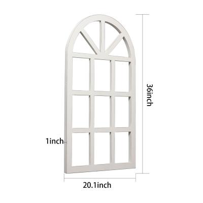 China Rustic Hanging Decor Wood Window Arrows Pane Europe Window Sash Window Decor For Entryways Living Room Bedroom Farmhouse Wall Decor for sale