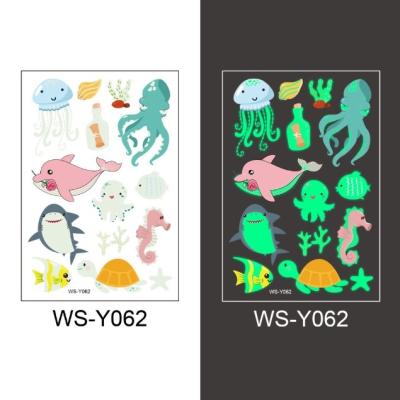 China Custom Waterproof+Eco-friendly Cheap Price Glow in the Dark Stickers, Night Glow Adhesive Glossy Stickers for sale