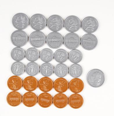 China Worldwide Wholesale Custom Plastic Gold Silver Bronze Plastic Coin Token Coins for sale