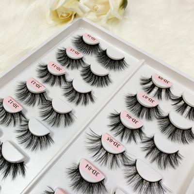 China Good Quality Hot Selling Real Siberian Dramatic Mink Eyelashes 3D Mink Eyelashes Lashes With Custom Box for sale