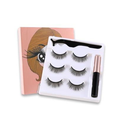 China Natural Soft Magnetic Eyelashes With Magnetic Eyeliner Eyelashes Magnetic Eyelash Boxes for sale