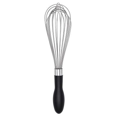 China Small Silver Hand Mini Egg Beater Whisk Metal Wire Stainless Steel Sustainable Durable For Cooking for sale