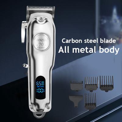 China Hot Selling Safety Retro Oil Head Electric Clippers LCD Digital Display Special Rechargeable Electric Clippers For Hair Salons for sale