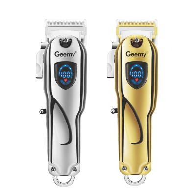 China Digital Display Electric Men's LCD Clipper Head Trimmer Oil Retro Safety Metal Body Household Trimmer for sale