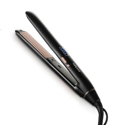 China Safety Professional Flat Iron Straightening Iron Hair Tourmaline Ceramic Dish Straightening Salon Tool Hair Straightener for sale