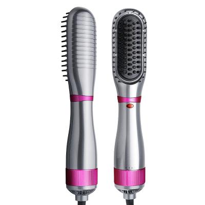 China Multifunctional Hot Negative Hot Ion Hair Straightening Brush Electric One-Step Hair Curler Safety Salon Airbrush Comb Hair Styler Tool for sale