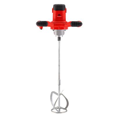 China Liquid With Solids 1200W Electric Red Adjustable Speed ​​Electric Paint Powder Mixer Wall Mounted Putty Powder Coating Mixer for sale