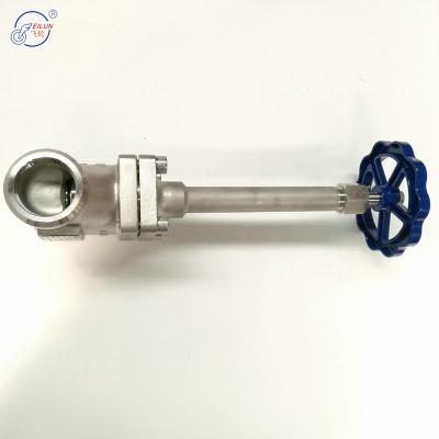 China Industry Cryogenic Extended Gas Control Valve Stem Globe Valve With Wheel Handle for sale