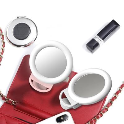 China Mini Para adjustable and universal telefono led usb rechargeable selfie ring light phone ring light for sale