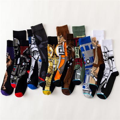 China Factory Direct Selling Antibacterial Fashion High Quality Men Socks Funny Happy 3D Printing Socks Men for sale