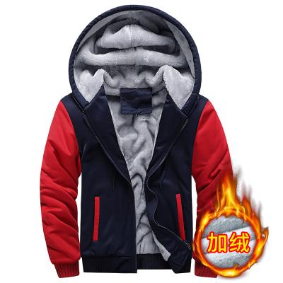 China 2023 QUICK DRY sports plus velvet padded autumn and winter new men's coat men's sweater men's baseball hooded uniform for sale