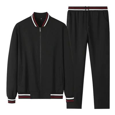 China New Leisure Sports Men's Two-Piece Suit Men's Baseball Uniform Cardigan Sweater Autumn Coat Pants QUICK DRY Suit for sale