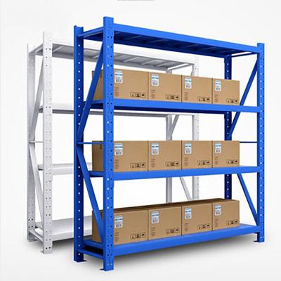 China Durable Multilevel Light Duty Stacking Steel Rack Warehouse Storage Rack for sale