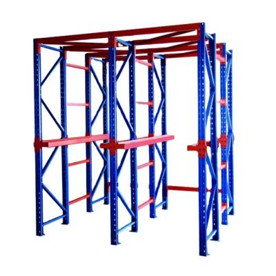 China Durable Industrial Q235 Warehouse Pallet Racking System Steel Drive-In Rack for sale