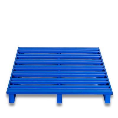 China Industrial Warehouse Storage Racking 4 Way Metal Pallet Two Way Steel Pallet Industrial Metal Box Pallet Customized for sale