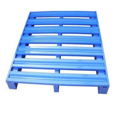 China Heavy Duty Stackable Metal Galvanized Steel Pallet Durable Single Faced Iron Pallet for sale