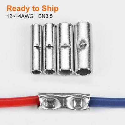 China Butt BN3.5 Connector 12~14AWG Non-Insulated Durable Copper Electrical Cable Terminals Common BBN 3.5 BN3.5 for sale